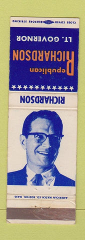 Matchbook Cover - Elliot Richardson Lieutenant Governor MA