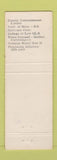 Matchbook Cover - Edwin Podolak District Attorney Election Hadley MA WEAR
