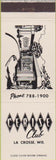 Matchbook Cover - Cerise Club La Crosse WI