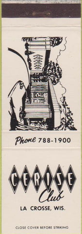 Matchbook Cover - Cerise Club La Crosse WI