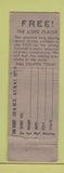 Matchbook Cover - Sam Goody Music Records New York City WORN