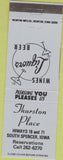Matchbook Cover - Thurston Place South Spencer IA