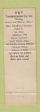 Matchbook Cover - B&P Transportation Trucking MA WORN WRITING Boston