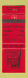 Matchbook Cover - Red Dog Saloon Juneau AK WEAR