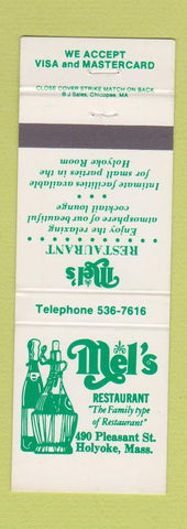 Matchbook Cover - Mel's Restaurant Holyoke MA