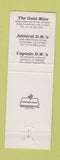 Matchbook Cover - Gold Mine Easthampton MA Chicopee Enfield CT