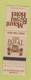 Matchbook Cover - Mount Royal Hotel Banff AB