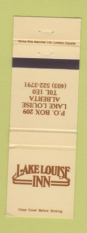 Matchbook Cover - Lake Louise Inn Lake Louise AB