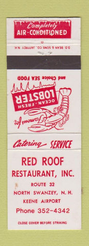 Matchbook Cover - Red Roof Restaurant North Swanzey NH WEAR