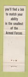 Matchbook Cover - US Coast Guard WEAR