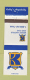 Matchbook Cover - Keddy's Hotels Inns Canada CHAIN