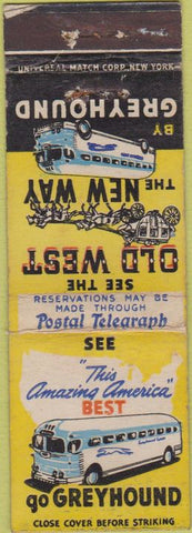 Matchbook Cover - Greyhound Busses