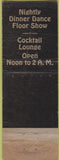 Matchbook Cover - Shoreham Hotel Washington DC wear