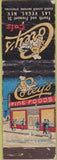 Matchbook Cover - Corey's Cafe Las Vegas NV POOR