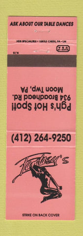Matchbook Cover - Fantasy's Strip Club Moon Township PA Pittsburgh girlie