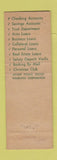 Matchbook Cover - Vermont Peoples National Bank Brattleboro VT