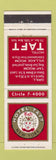 Matchbook Cover - Hotel Taft New York City