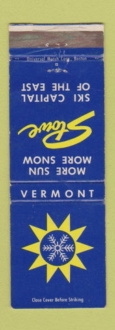 Matchbook Cover - Stowe VT Skiing WEAR