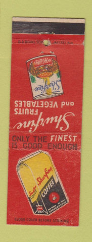 Matchbook Cover - Shurfine Coffee Canned Pineapple