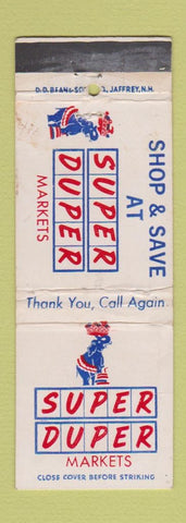 Matchbook Cover - Super Duper Grocery WORN