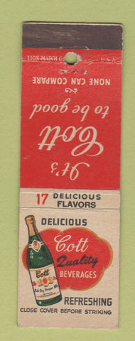 Matchbook Cover - Cott Beverages Soda