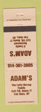 Matchbook Cover - Adam's Restaurant Fair Oaks NY