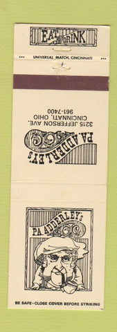 Matchbook Cover - PA Adderley's Cincinnati OH