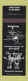 Matchbook Cover - Dos Amigos Mexican Restaurant Steamboat Colorado
