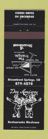 Matchbook Cover - Dos Amigos Mexican Restaurant Steamboat Colorado