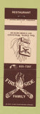 Matchbook Cover - Fire Side Restaurant Eau Claire WI