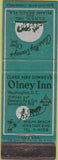 Matchbook Cover - Olney Inn Washington DC WORN