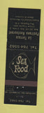 Matchbook Cover - La Terreza Pastrana Restaurant Rio Piedras Puerto Rico WEAR
