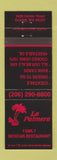 Matchbook Cover - La Palmera Mexican Restaurant Everett WA