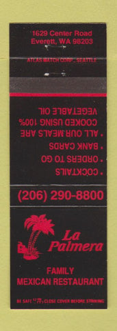 Matchbook Cover - La Palmera Mexican Restaurant Everett WA