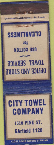 Matchbook Cover - Office Store Towel Service NO TOWN