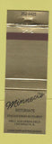 Matchbook Cover - Minneci's Italian Restaurant Champaign IL