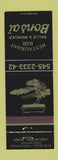 Matchbook Cover - Bons ai Restaurant Chicoutimi Nord QC