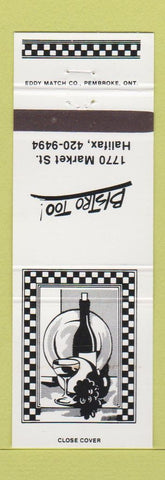 Matchbook Cover - Bistro Too Halifax NS