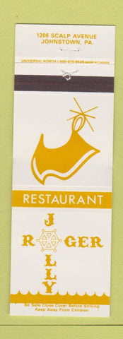 Matchbook Cover - Jolly Roger Restaurant Johnstown PA