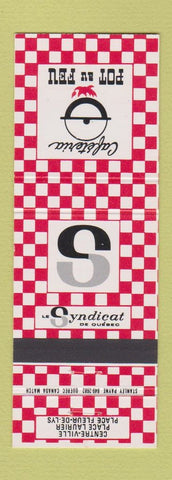 Matchbook Cover - Syndicat de Quebec QC
