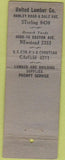 Matchbook Cover - United Lumber Co WORn
