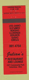 Matchbook Cover - Julian's Restaurant Columbus OH RED