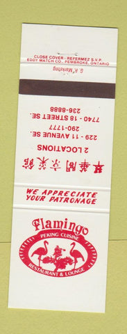 Matchbook Cover - Flamingo Chinese Restaurant
