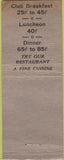 Matchbook Cover - Warburton Hotel Philadlephia PA BOBTAIL