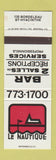 Matchbook Cover - Le Nautique St Hyacinthe QC