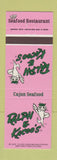 Matchbook Cover - Ralph and Kacoo's Seafood Cajun