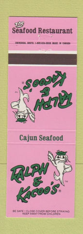 Matchbook Cover - Ralph and Kacoo's Seafood Cajun
