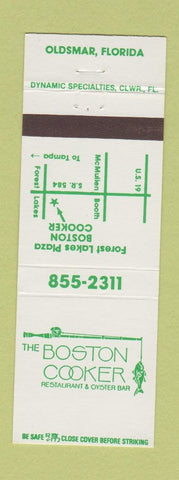 Matchbook Cover - Boston Cooker Restaurant Oldsmar FL