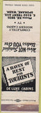 Matchbook Cover - Trent Motel Spokane WA POOR PAPER LOSS