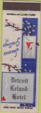 Matchbook Cover - Detroit Leland Hotel MI